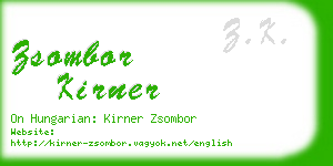 zsombor kirner business card